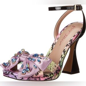 Betsey Johnson Pastel Jewel-Studded Heels